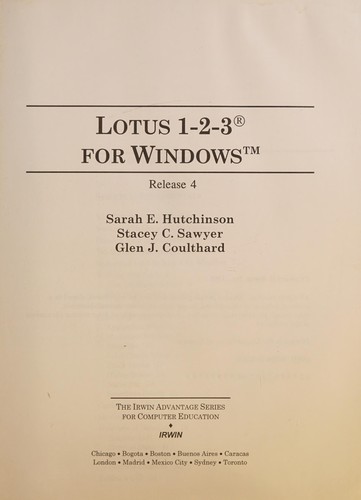 LOTUS 1-2-3 for Windows