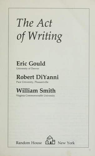 The Act of Writing