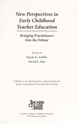 New Perspectives in Early Childhood Teacher Education