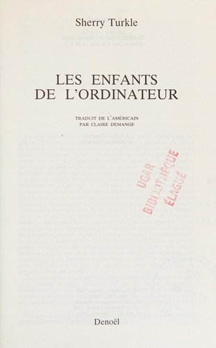 Les enfants de l'ordinateur