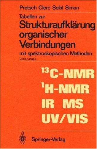 TABELLEN Strukturaufklarung organischer Verbindungen mit spektroskopischen Methoden