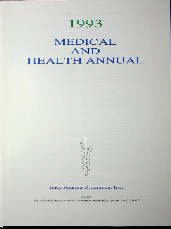 Medical and health annual