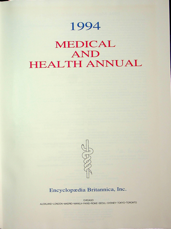 Medical and health annual