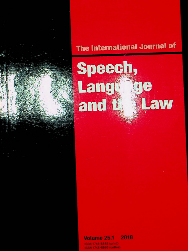 Speech, language and the law